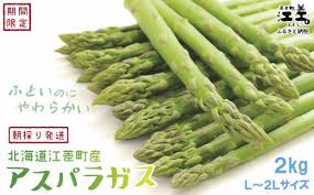 令和7年発送予約】北海道江差町産 アスパラガス 2kg L～2Lサイズ ...